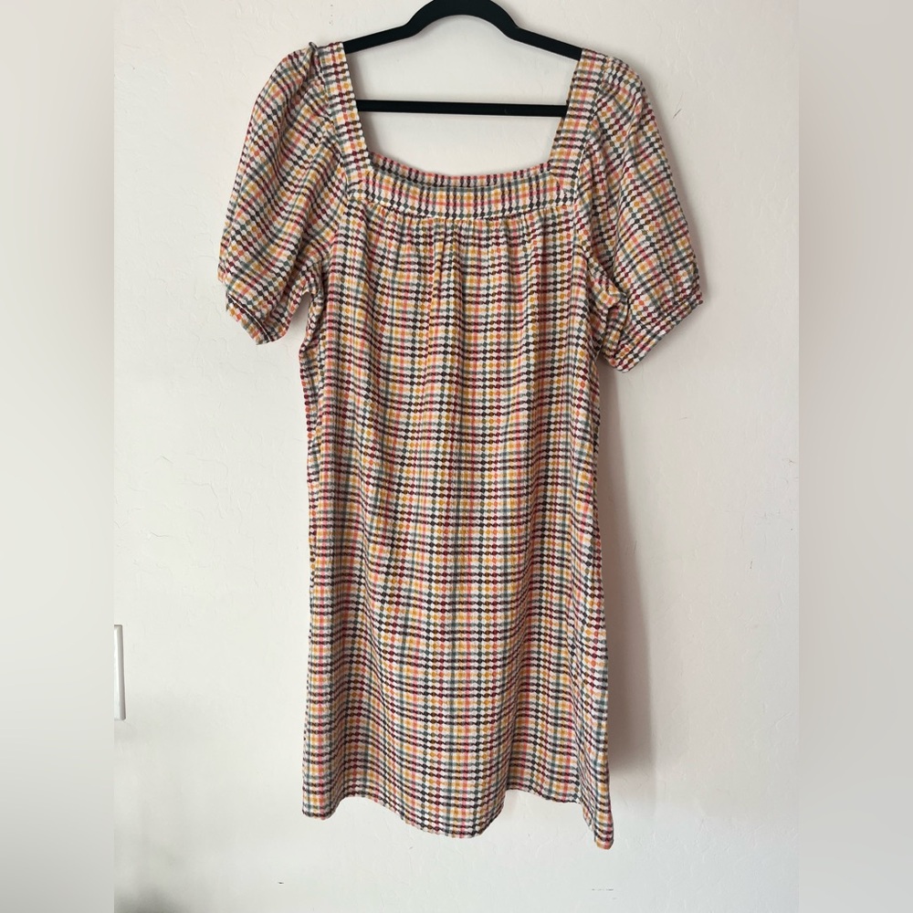Old Navy Colorful Checkered Midi Dress